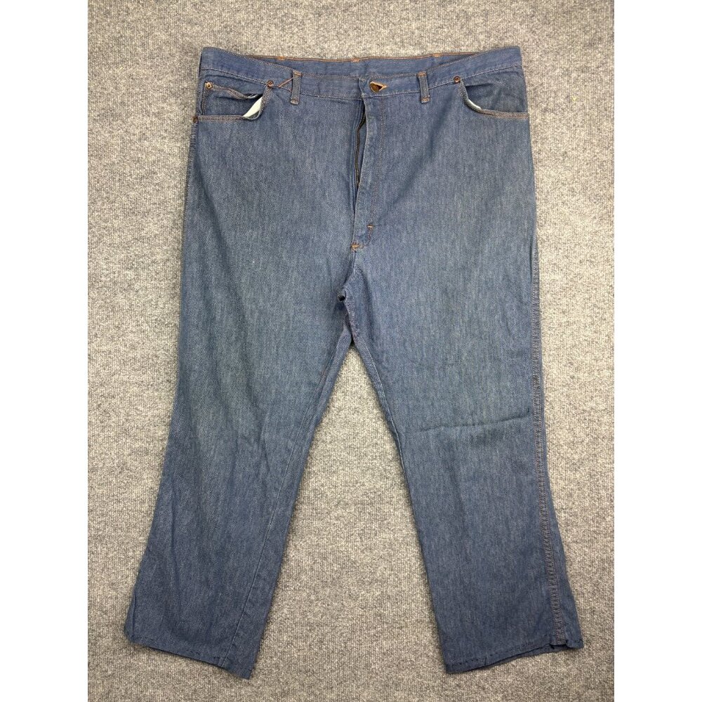 Vintage Wrangler USA Made Jeans Men's W44 Blue 86224DB‎ Western Rancher